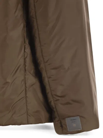 Max Mara The Cube Greenh Drawstring Hooded Jacket In Brown