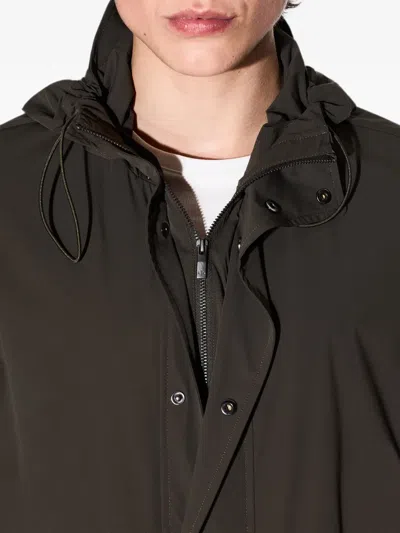 Armani Exchange Press-stud Jacket In Blue