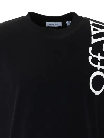 Off-white Off White Vertical Bookish Skate Cotton T-shirt In Black