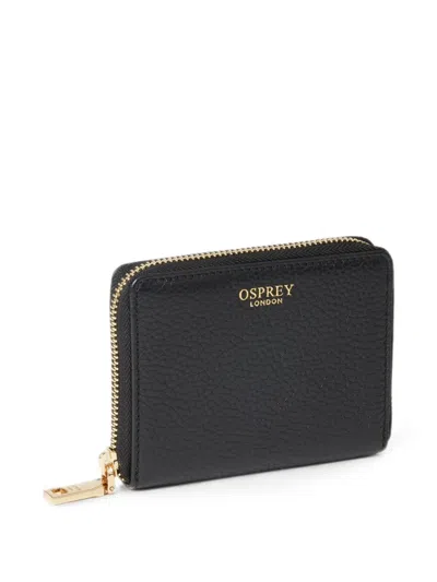 Osprey Small Core Leather Wallet In Black