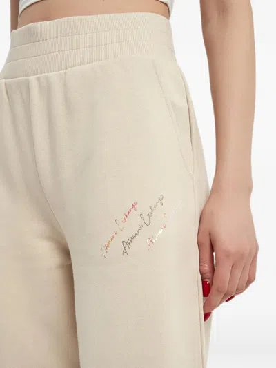 Armani Exchange Logo-print Track Pants In Multi