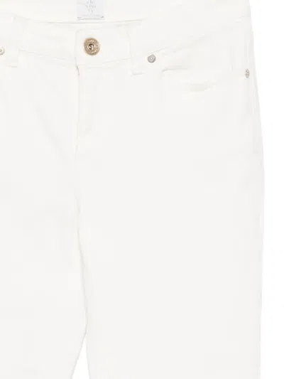 Eleventy Belt-loop Five-pocket Jeans In White
