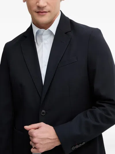 Benetton Single-breasted Notched-lapel Blazer In Blue