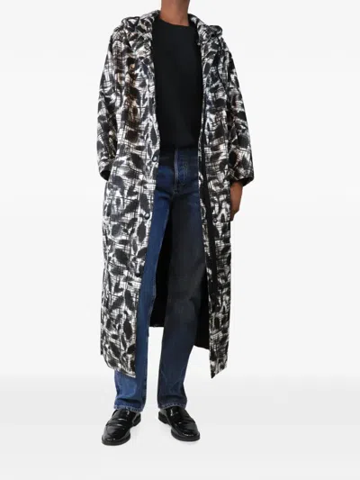 Prada Re-nylon Printed Raincoat In Multi