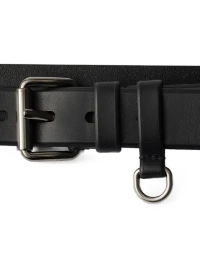 Prada Leather Belt In Black