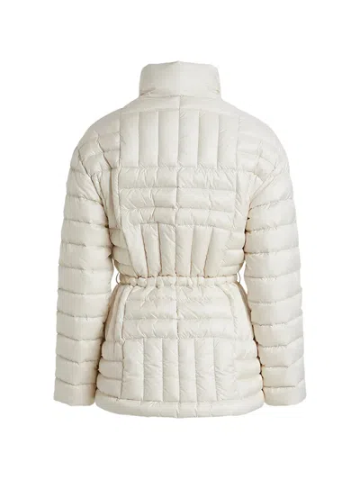 Moncler Quilted Drawstring Jacket In Neutral