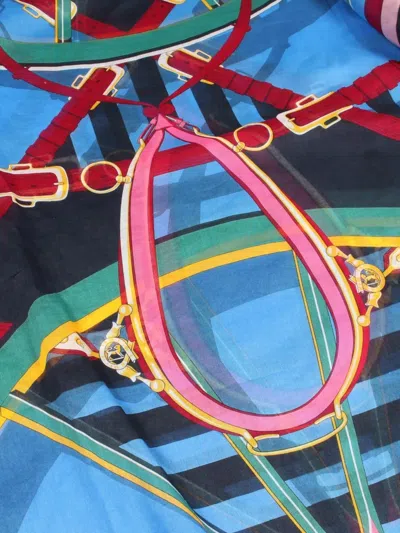 Pre-owned Hermes En Roue Libre Tunic In Blue