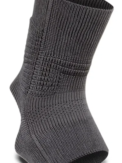 Accapi Ribbed-knit Ankle Support Socks In Gray