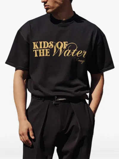 Rough Water T-shirt In Black