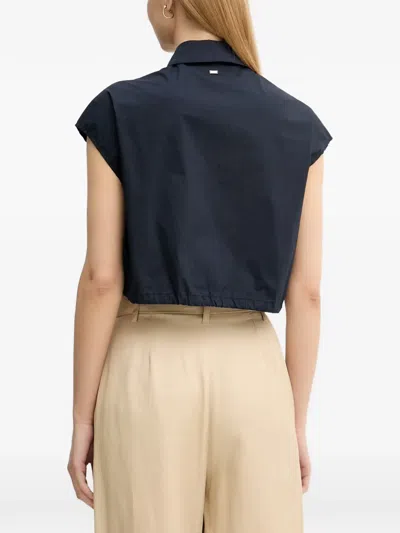 Gaudì Drawstring Cropped Shirt In Multi