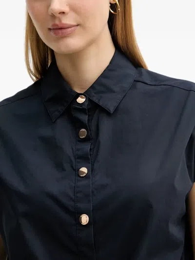 Gaudì Drawstring Cropped Shirt In Multi