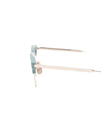 Thom Browne Round-frame Glasses In Blue