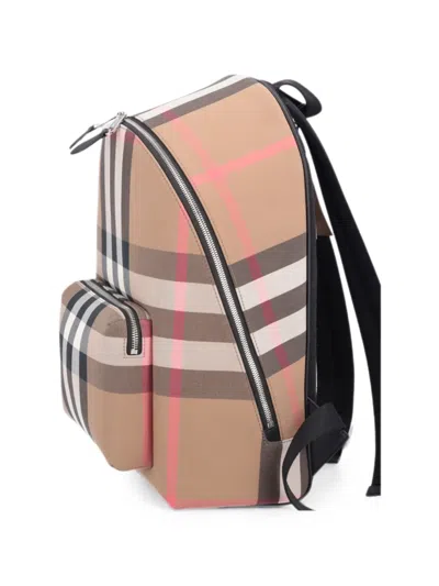 Burberry Jeff Check Backpack In Multi
