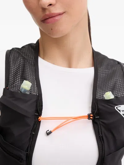Dynafit Logo-print Mesh-panel Vest In Black