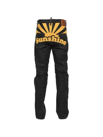 Dsquared2 Embroidered Regular-fit Jeans In Multi