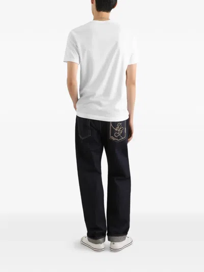 Dolce & Gabbana Cotton T-shirt With Patch Logo On The Front In White