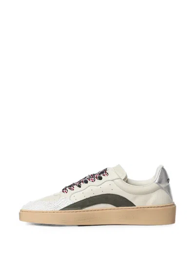 Dsquared2 Rider Distressed-effect Panelled Sneakers In Multi