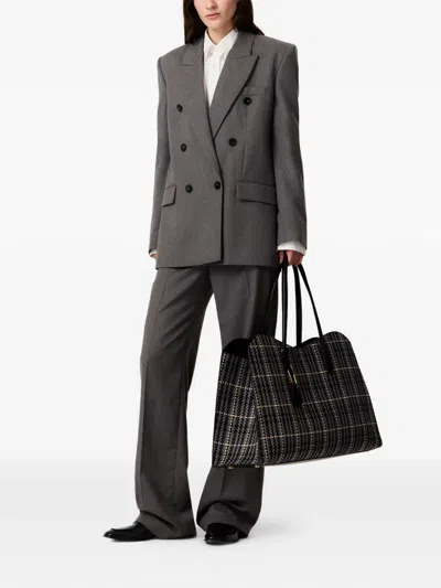 Stella Mccartney Double-breasted Blazer In Gray