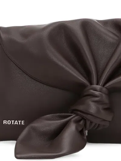Rotate Birger Christensen The Drape Bag Brown Leather In Brown