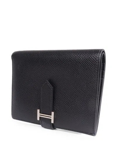 Hermes Bearn Compact Wallet In Black
