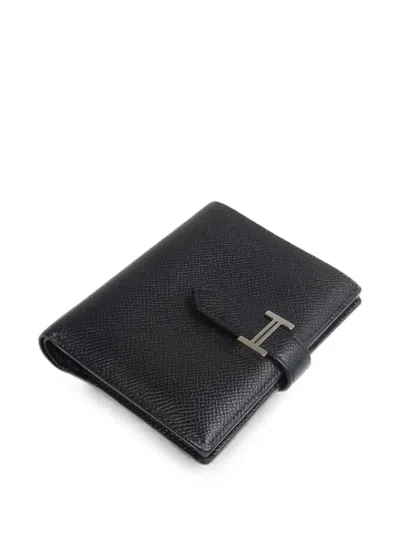 Hermes Bearn Compact Wallet In Black