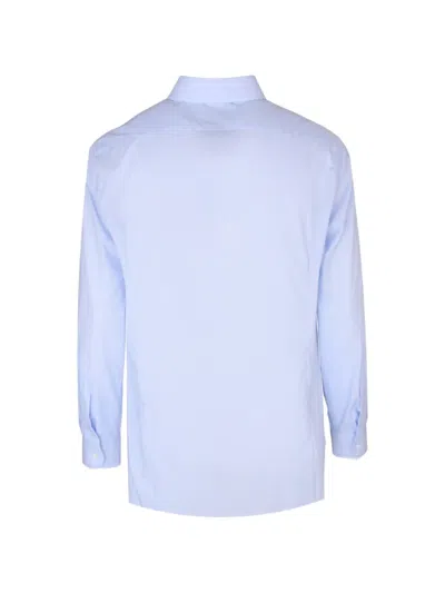 Corneliani Spread-collar Button-up Shirt In Blue