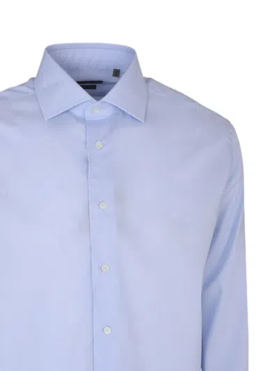 Corneliani Spread-collar Button-up Shirt In Blue