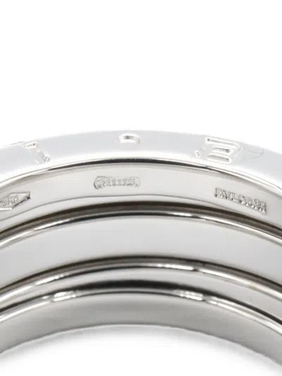 Pre-owned Bvlgari B-zero1 3-band Ring In Silver