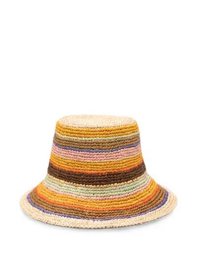 Zimmermann Stripe-pattern Bucket Hat In Multi