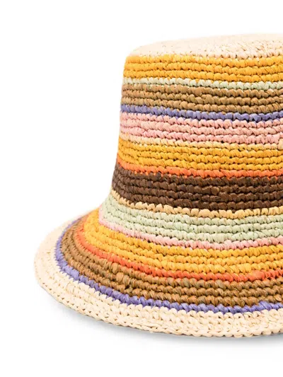 Zimmermann Stripe-pattern Bucket Hat In Multi