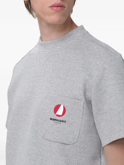 Murphy & Nye Patch-pocket T-shirt In Gray