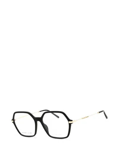 Marc Jacobs Geometric-frame Glasses In Black