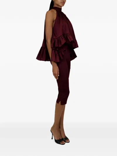 Azeeza Plath Blouse In Red