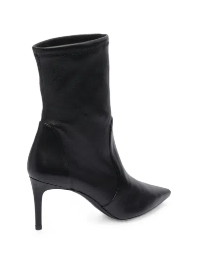 Stuart Weitzman Stuart Power Pointed-toe Ankle Boots In Animal Print
