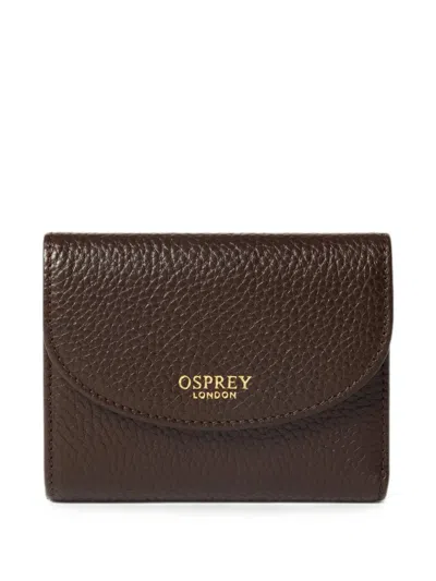 Osprey Small Core Leather Wallet In Brown