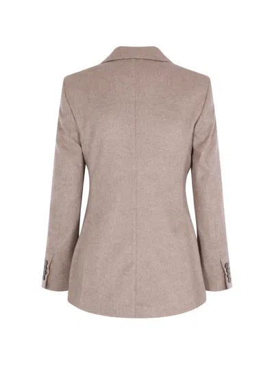 Max Mara Double-breasted Peak-lapels Blazer In Multi