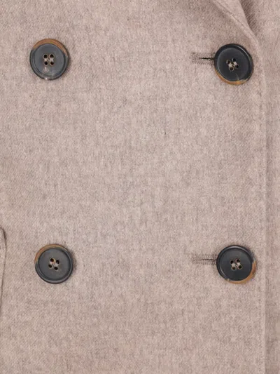 Max Mara Double-breasted Peak-lapels Blazer In Multi