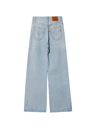 Levi's Ribcage Distressed Jeans In Blue