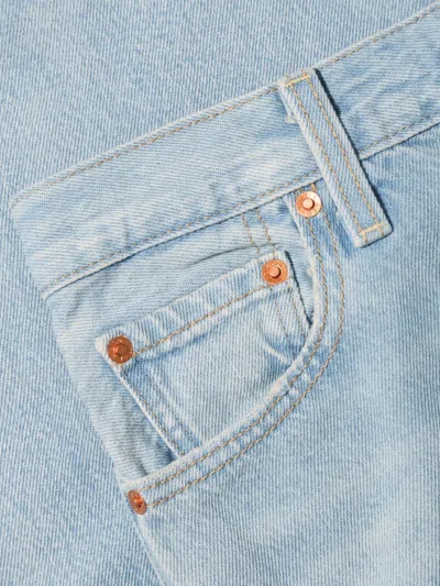 Levi's Ribcage Distressed Jeans In Blue