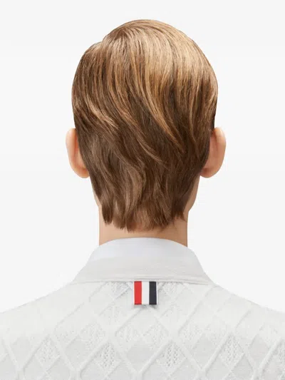 Thom Browne Argyle-pattern Cardigan In Multi