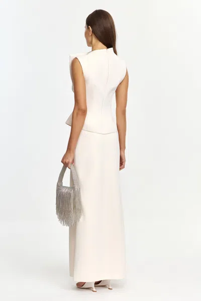 Acler Burbank Structured Top In White