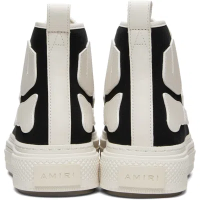 Amiri Premium Leather Sneakers With Pull-tab And Rubber Toe Cap In Black