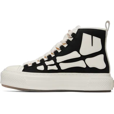Amiri Premium Leather Sneakers With Pull-tab And Rubber Toe Cap In Black
