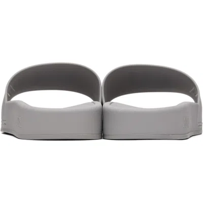 Amiri Ma Logo Pool Slides In Gray