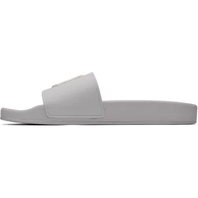 Amiri Ma Logo Pool Slides In Gray