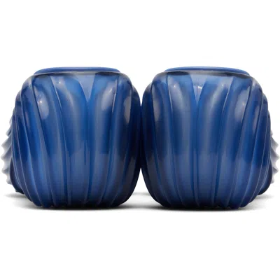 Diesel Blue Melissa Edition Platform Mule Heeled Sandals In Blue
