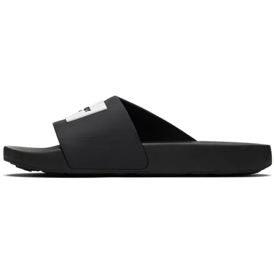 Givenchy Black Label Mule Slides In Black