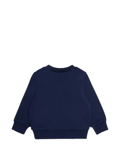 Dsquared2 Maple-leaf Logo-print Long-sleeve T-shirt In Blue
