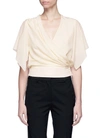 Lanvin Top Flutter Ss Wrap Bttn Clo