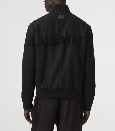 Allsaints Wool-blend Deceit Bomber Jacket In Multi